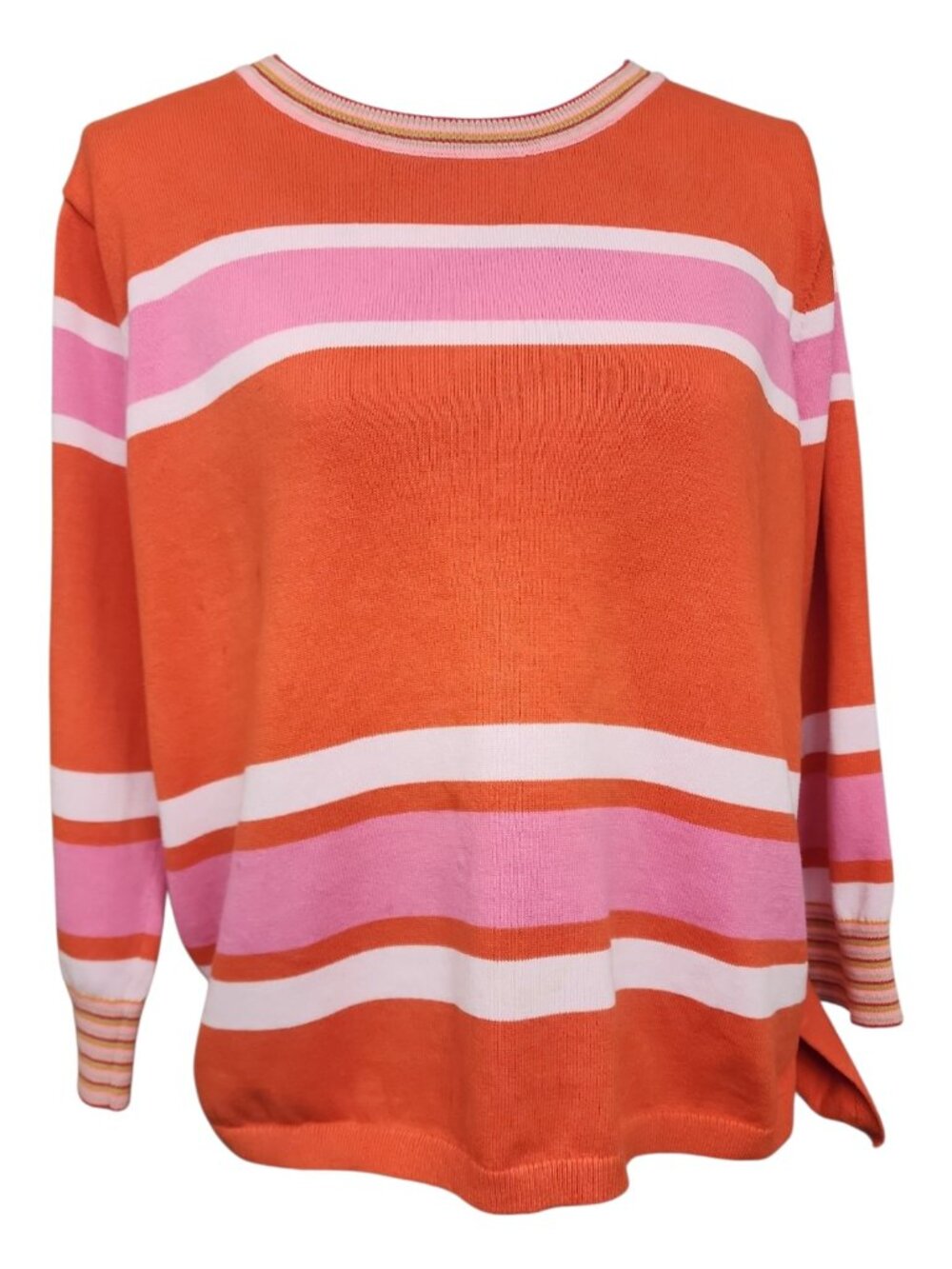 Y2K Striped Sweater | Retro Colorblock Knit - Picture 3 of 11